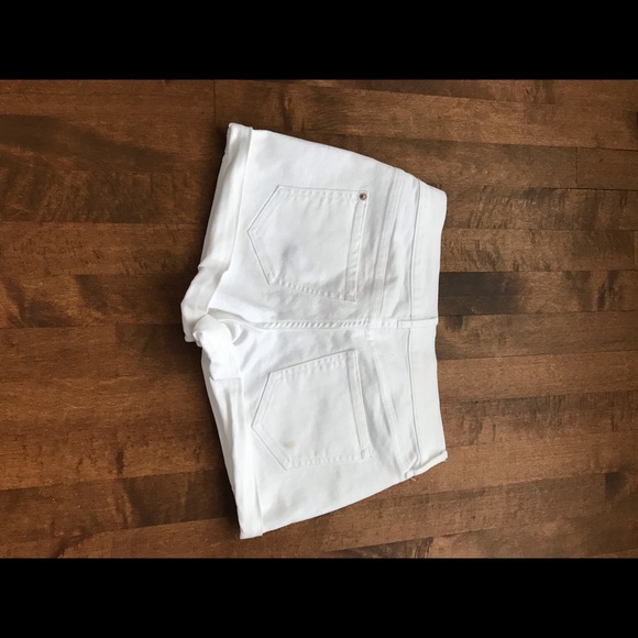 White Jean Shorts - Picture 2 of 2
